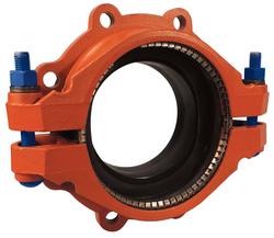 4 in. Flanged x Gasket 285 psi Orange Ductile Iron Adapter