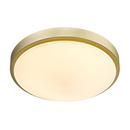 12-1/4 x 3 in. 24W 1-Light LED Contemporary Flush Mount Ceiling Fixture in Brushed Champagne Bronze