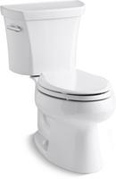 1.6 gpf Elongated Two Piece Toilet in White 