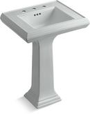 19-7/8 in. Rectangular Pedestal Sink with Base in Ice™ Grey
