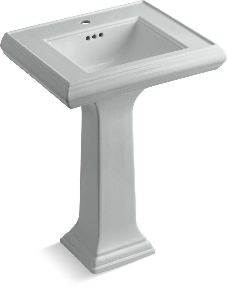 19-7/8 in. Rectangular Pedestal Sink with Base in Ice&trade; Grey 