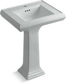 19-7/8 in. Rectangular Pedestal Sink with Base in Ice&trade; Grey 