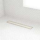 18 in. Linear Tile-In Shower Drain with Drain Flange in Brushed Gold
