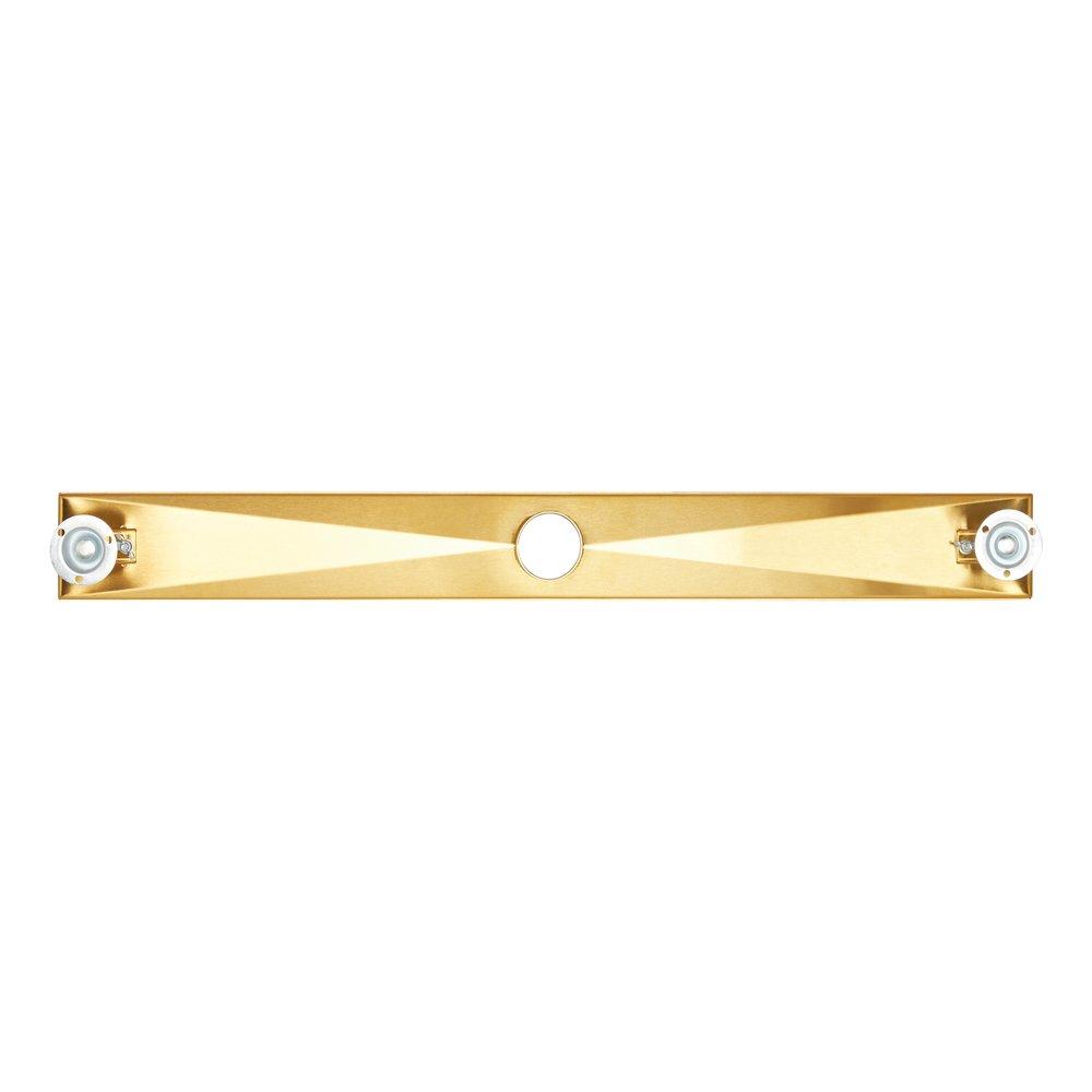 40 in. Linear Tile-In Shower Drain with Drain Flange in Brushed Gold 