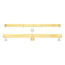 40 in. Linear Tile-In Shower Drain with Drain Flange in Brushed Gold image number 8