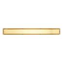 28 in. Linear Tile-In Shower Drain with Drain Flange in Brushed Gold 