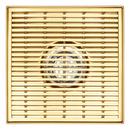 4 in. Square Shower Drain with Drain Flange in Brushed Gold image number 5
