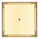 6 in. Square Tile-In Shower Drain with Drain Flange in Brushed Gold 