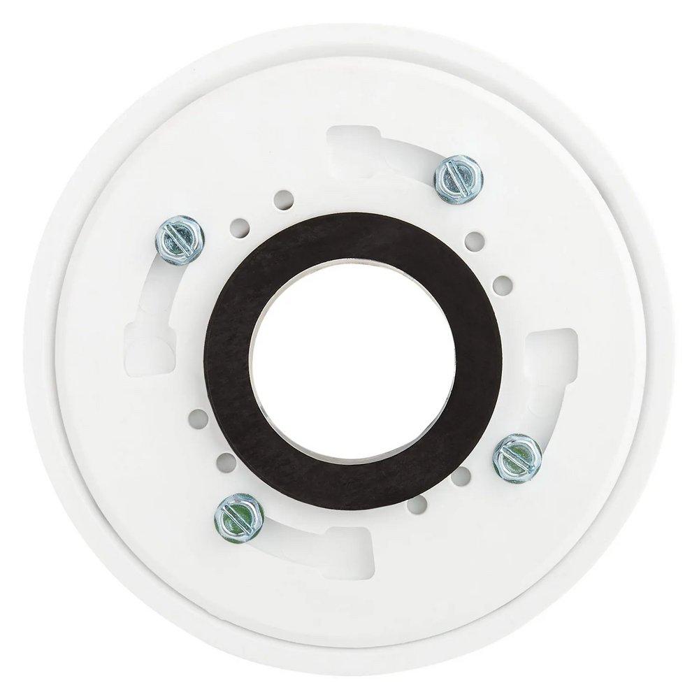 6 in. Square Tile-In Shower Drain with Drain Flange in Brushed Gold 