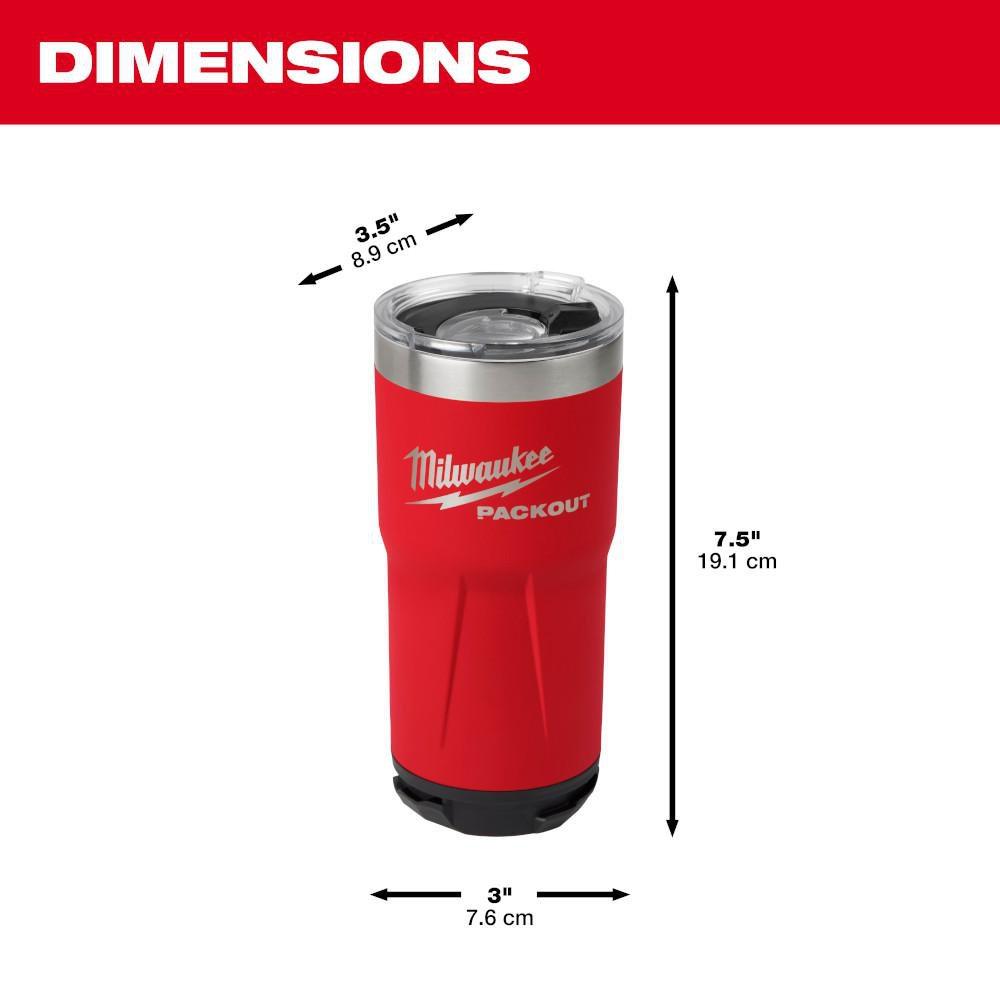 Milwaukee® Red Metal Tumbler 