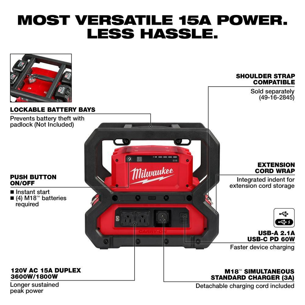 Milwaukee® 15A Generator 