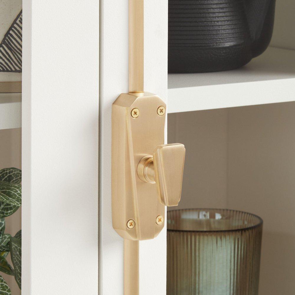 BRASS CABINET CREMONE BOLT BRUSHED BRASS 