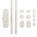 BRASS DOOR CREMONE BOLT BRUSHED NICKEL 