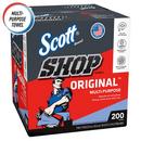 Scott® Blue 12 x 9 in. Shop Towel (Box of 200 Sheets, Case of 8 Boxes, Case of 1600 Towels) 