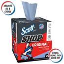 Scott® Blue 12 x 9 in. Shop Towel (Box of 200 Sheets, Case of 8 Boxes, Case of 1600 Towels) 