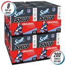Scott® Blue 12 x 9 in. Shop Towel (Box of 200 Sheets, Case of 8 Boxes, Case of 1600 Towels) 
