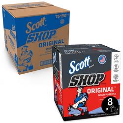 12 x 9 in. Shop Towel in Blue (Box of 200 Sheets, Case of 8 Boxes, Case of 1600 Towels)