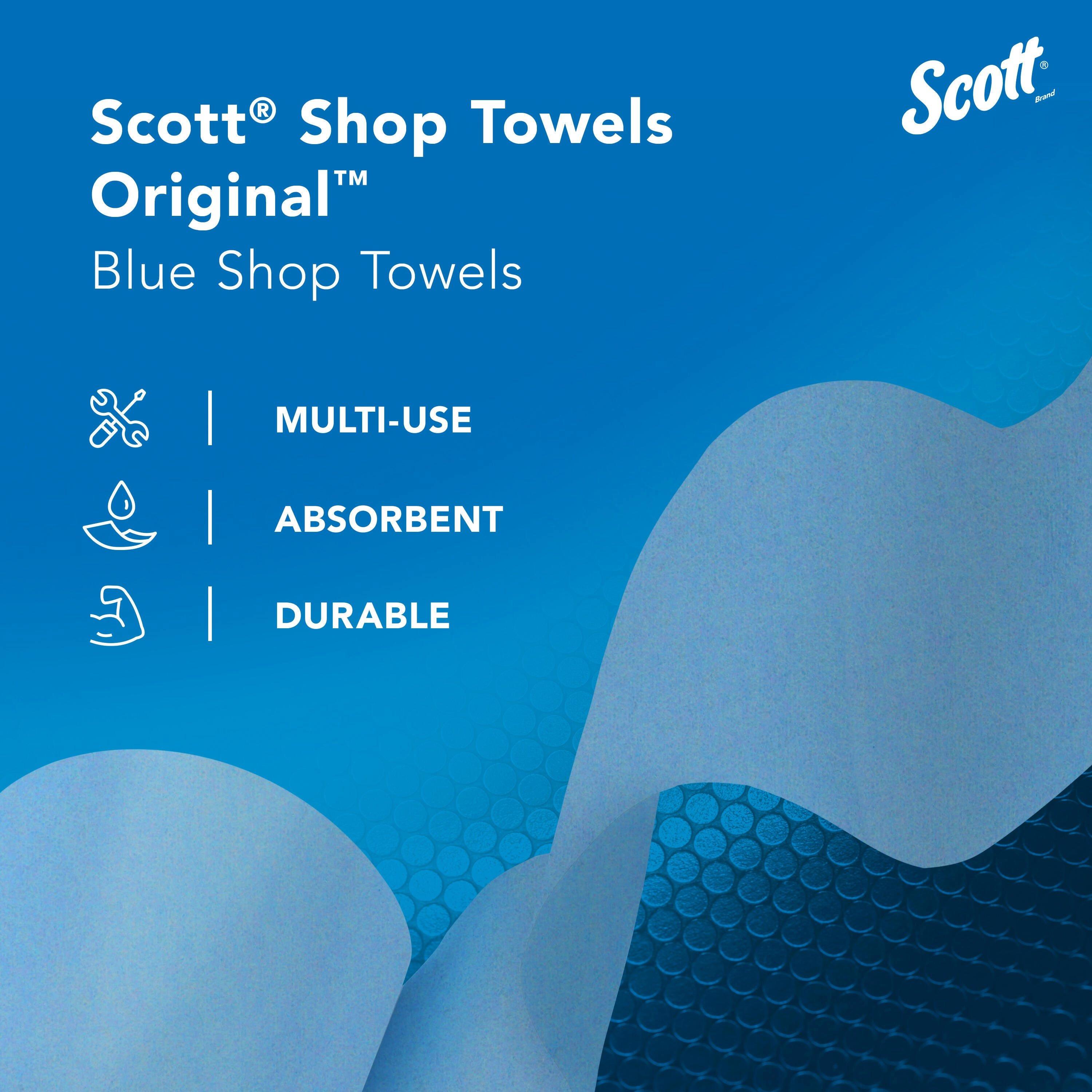 Kimberly-Clark Professional&trade; Blue 12 x 9 in. Shop Towel (Box of 200 Sheets, Case of 8 Boxes, Case of 1600 Towels) 