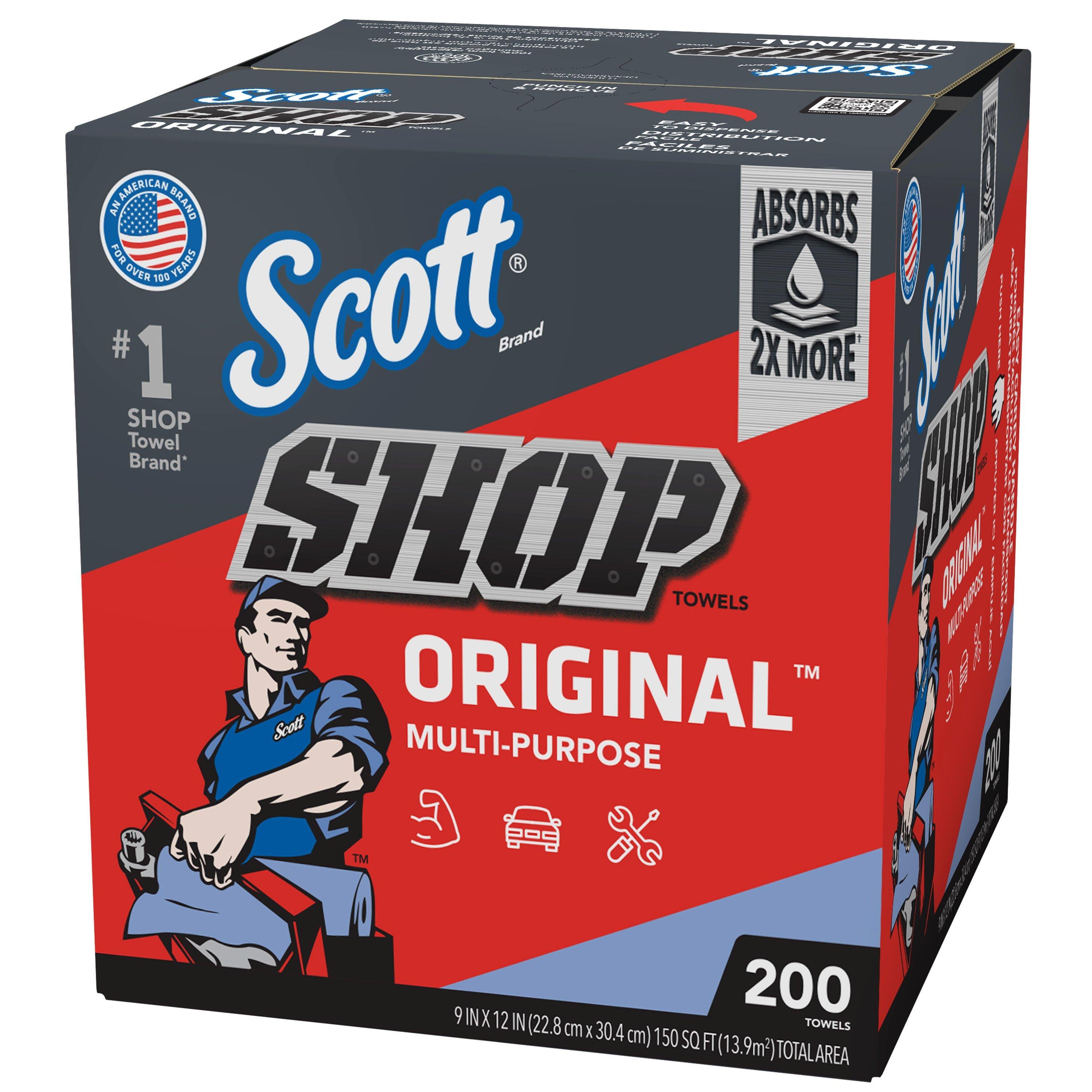 Kimberly-Clark Professional&trade; Blue 12 x 9 in. Shop Towel (Box of 200 Sheets, Case of 8 Boxes, Case of 1600 Towels) 