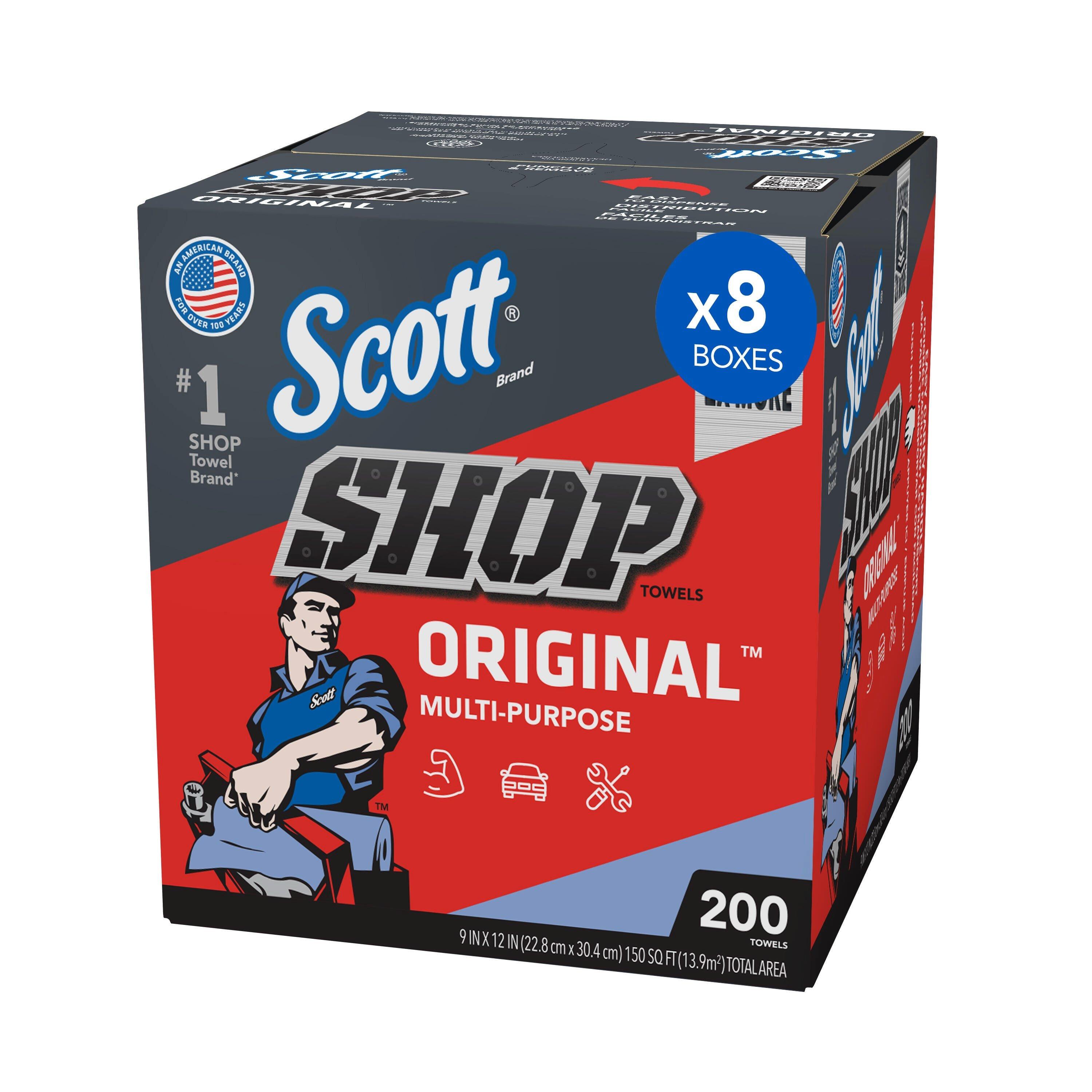 Kimberly-Clark Professional&trade; Blue 12 x 9 in. Shop Towel (Box of 200 Sheets, Case of 8 Boxes, Case of 1600 Towels) 