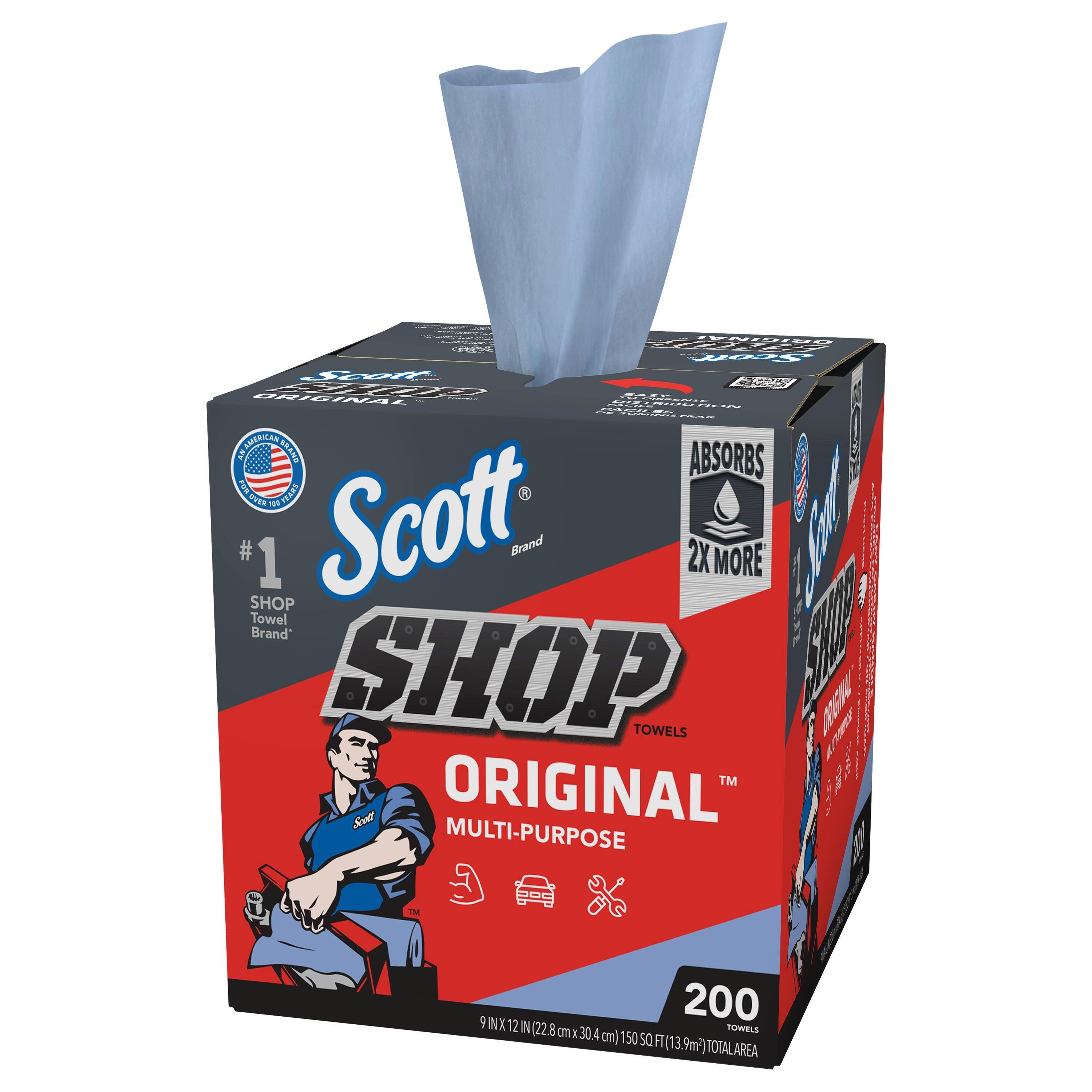 Kimberly-Clark Professional&trade; Blue 12 x 9 in. Shop Towel (Box of 200 Sheets, Case of 8 Boxes, Case of 1600 Towels) 