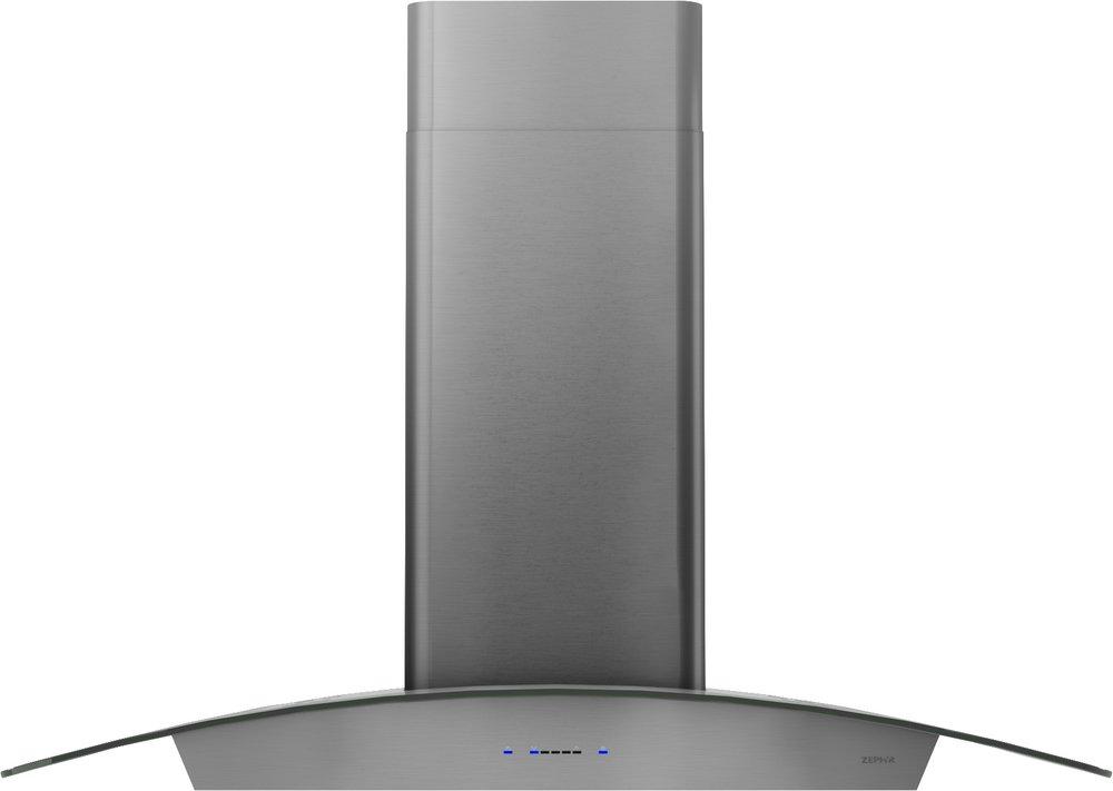 Ravenna 30 in. LED Wall Hood in Black Stainless Steel with Gray Glass 