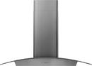Ravenna 30 in. LED Wall Hood in Black Stainless Steel with Gray Glass 
