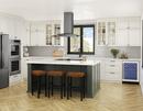 Ravenna 42 in. LED Island Hood in Black Stainless Steel & Gray Glass 