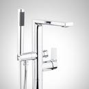 Single Handle Floor Mount Filler Set in Chrome - Valve Included 