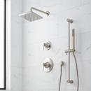 PRESSURE BALANCE SHOWER SYSTEM WITH SLIDE BAR AND HAND SHOWER BRUSHED NICKEL 