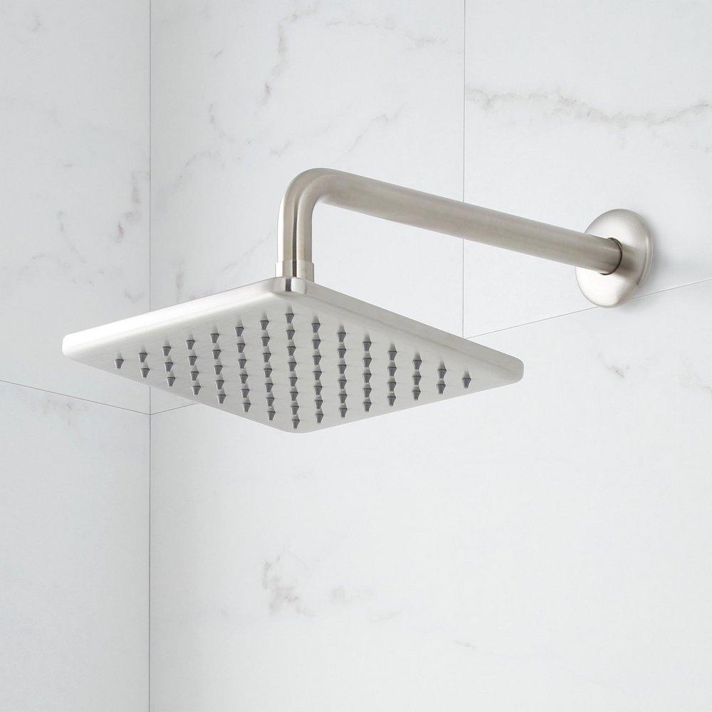 Pressure Balanced Shower System with Slide Bar and Hand Shower in Brushed Nickel 