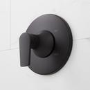 Two Handle Single Function Shower System Set in Matte Black - 1/2 in. and 3/4 in. Valve Included 