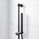 Two Handle Single Function Shower System Set in Matte Black - 1/2 in. and 3/4 in. Valve Included 