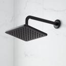 Two Handle Single Function Shower System Set in Matte Black - 1/2 in. and 3/4 in. Valve Included 