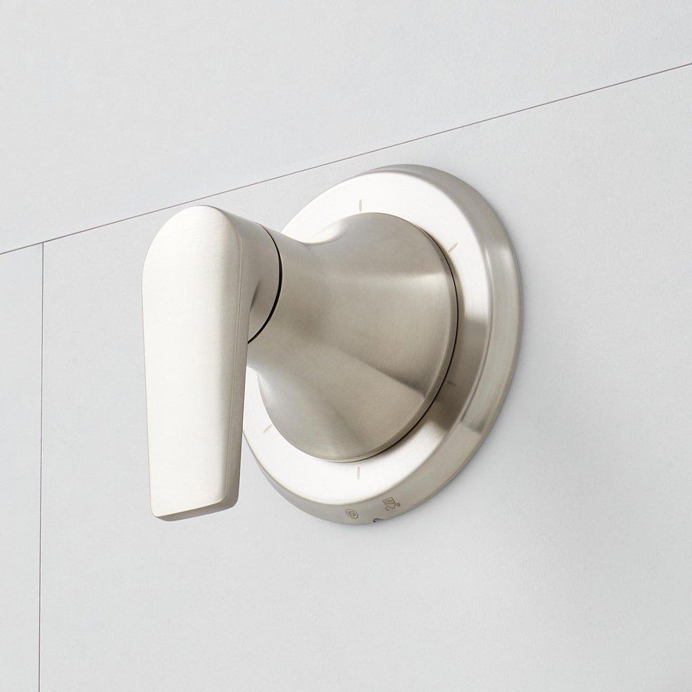 Single Handle Bathtub & Shower Diverter Trim Set in Brushed Nickel - 1/2 in. Valve Included 