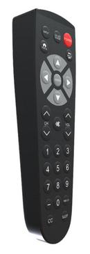 CLEAN REMOTE CR4 FULL FUNCTION REMOTE FOR ALL LG SAMSUNG AND RCA RCA COMMERCIAL TVS BLACK MEMBRANE 