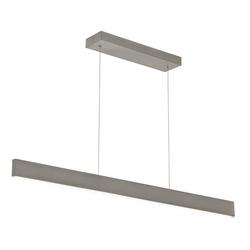 23W 1-Light Integrated LED Pendant Light in Satin Nickel