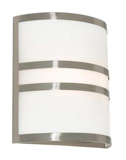 60W 2-Light 11 in. Wall Sconce in Brushed Nickel