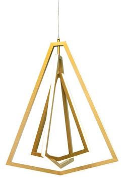 36W 3-Light Integrated LED Pendant Light in Gold