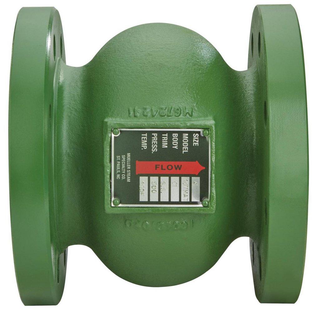 4 SILENT CHECK CAST IRON GLOBE 250 FLANGED BRONZE TRIM 