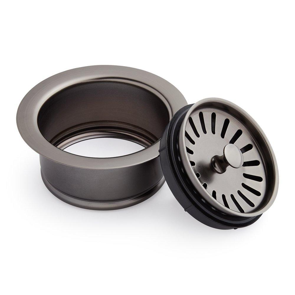 Signature Hardware Gunmetal Stainless Steel Plastic Disposer Flange 
