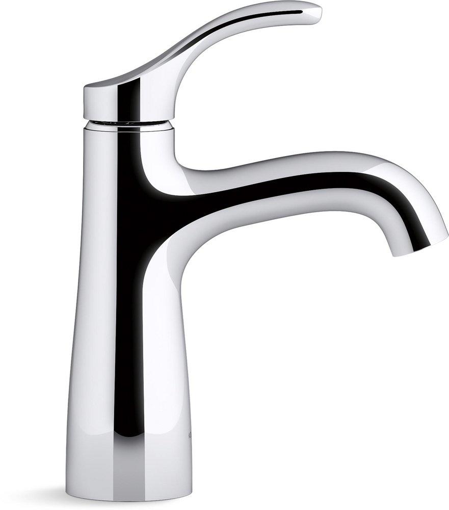 KOHLER Polished Chrome Single Handle Monoblock Bathroom Sink Faucet 