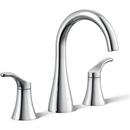 KOHLER Polished Chrome Two Handle Monoblock Bathroom Sink Faucet 