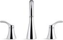 KOHLER Polished Chrome Two Handle Monoblock Bathroom Sink Faucet 