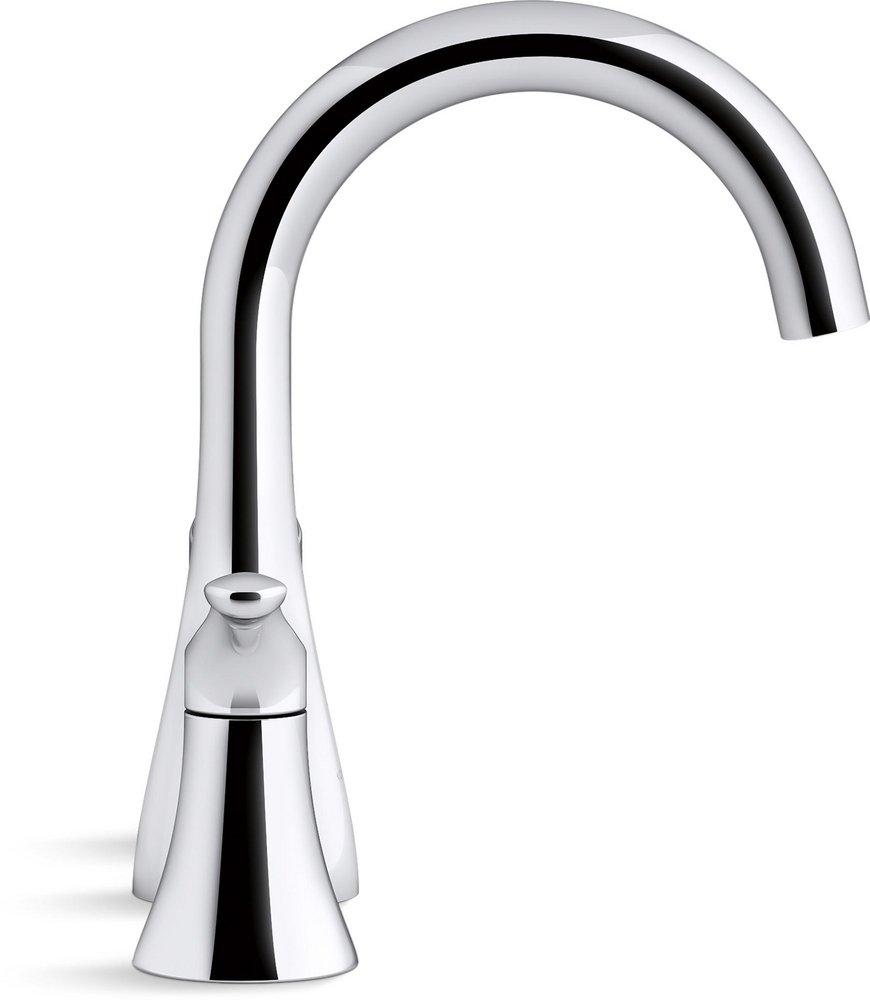 KOHLER Polished Chrome Two Handle Monoblock Bathroom Sink Faucet 