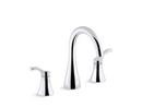 KOHLER Polished Chrome Two Handle Monoblock Bathroom Sink Faucet 