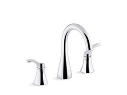 Two Handle Widespread Bathroom Sink Faucet in Polished Chrome