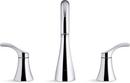 KOHLER Polished Chrome Two Handle Monoblock Bathroom Sink Faucet 