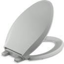 KOHLER Ice&trade; Grey Elongated Closed Front Toilet Seat 