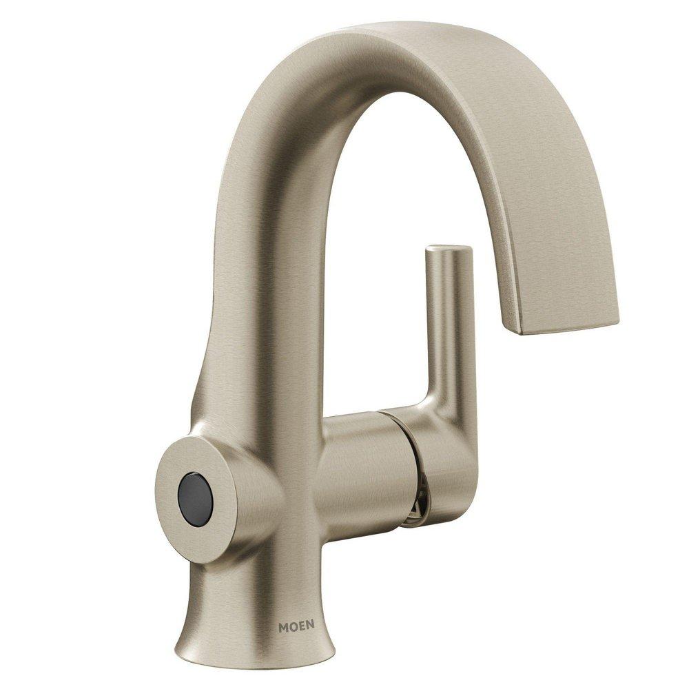 Single Handle Bathroom Sink Faucet in Brushed Nickel 